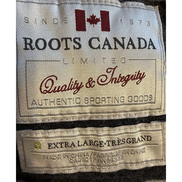 Roots Canada Hoodie Youth XL Full Zip Jacket Y2K Streetwear Punk Thick Preppy - Picture 6 of 10